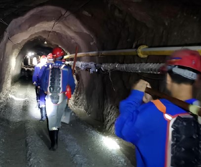 以練筑防｜西溝鉬礦成功開(kāi)展井下物體打擊事故應急演練